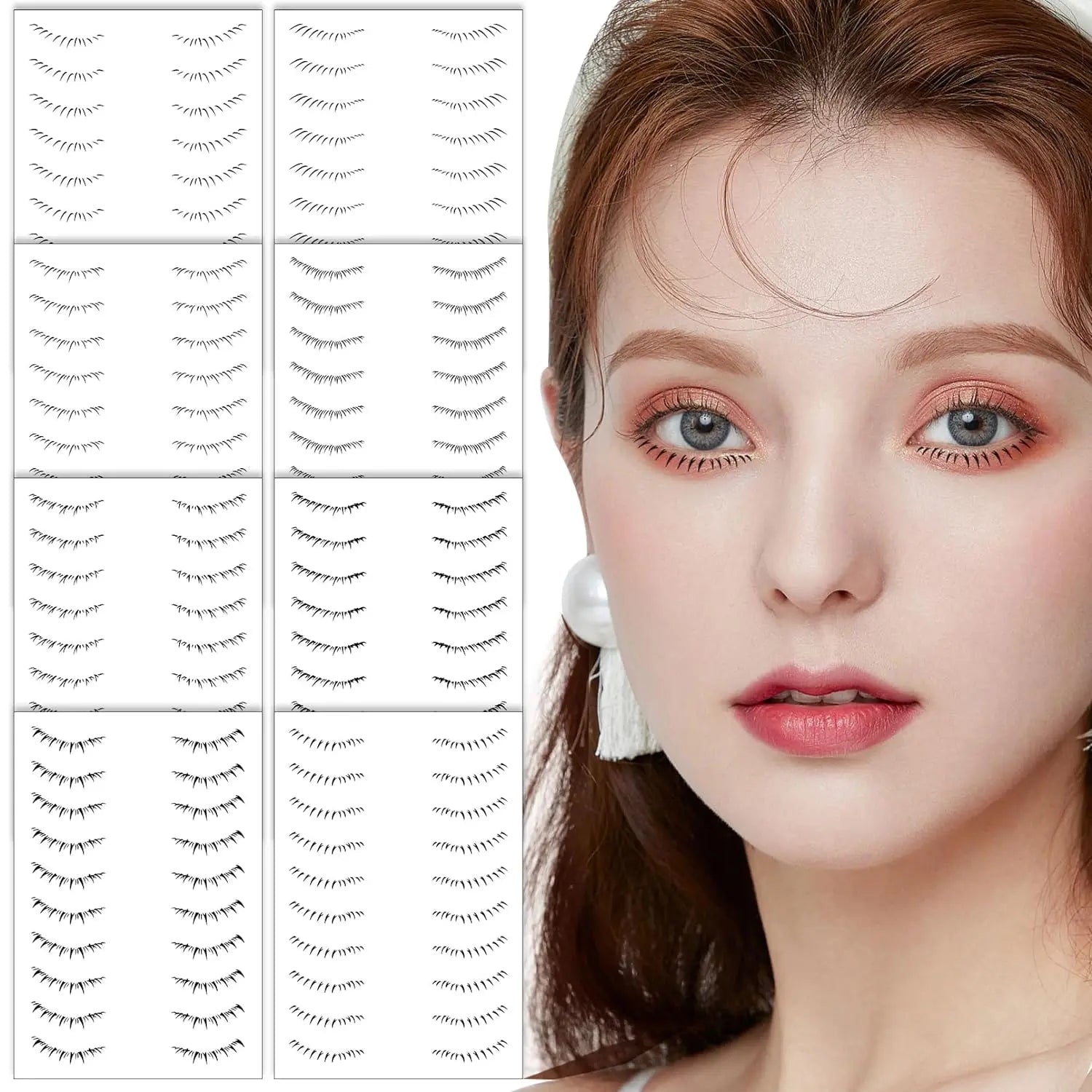 3D Lower Waterproof False Eyelashes Tattoos Sticker Temporary Eyelash Tattoos for Beauty Makeup