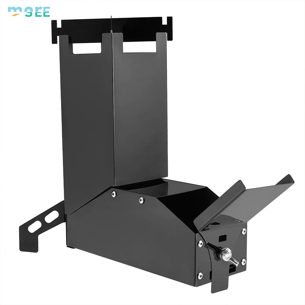 SeeMore Portable Foldable Wood Burning Stove for Outdoor Camping Hunting Fishing Picnics BBQ Fuel Charcoal Cooking