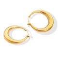 New U Shape Geometric Earrings Women's Fashion Stainless Steel 18K Gold Plated Jewelry
