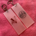 Rectangle Recycle Transparent Silicon Rubber hang Tagsclear Background Embossed logo PVC Rubber Swing Tags