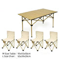 Modern Design Portable Folding Table Chair Set Outdoor Steel Frame Picnic & Camping Furniture Factory Direct Iron Metal Cheap