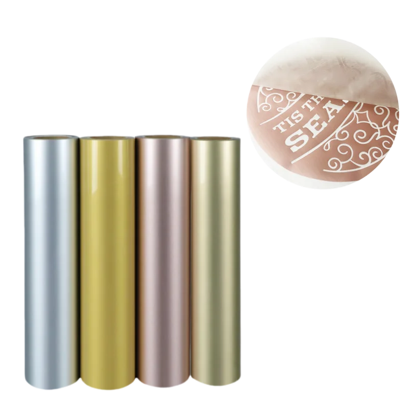 DIY Decoration 0.6*50m PU Matte Printing Film HTV Heat Transfer Vinyl Rolls Iron on T-Shirts Clothing Gold Silver Rose Golden