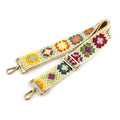 Crochet Flower Replacement 2inch Width Adjustable Purse Strap with ClipsCrossbody Straps for Crossbody Handbag Guitar