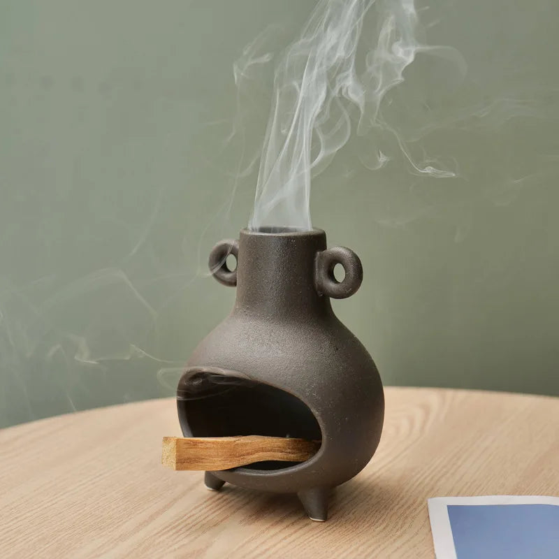 2024 Custom Table Ceramic Palo Santo Holder Incense Candlestick Holder for Sage