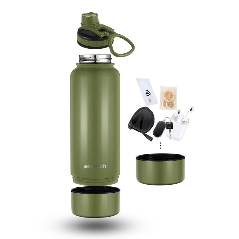 32oz Custom Water Bottle Wide Mouth Double Wall Vacuum Insulated Stainless Steel Sports Water Bottle with Bowl
