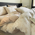 Fashion Comfortable Style Duvet Cover Soft Anti-Static 100% Cotton 4-Pieces Fitted Bed Sheet With Pillowcase for Home Hotel