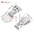 Plastic Box Lock Stainless Steel 304 Butterfly Lock Equipment Twist Latch Butterfly Lock Manufacturers