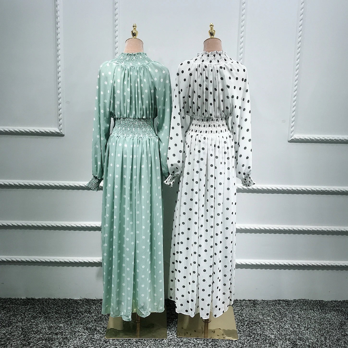 2021 New Design Fashion Colorblock Dress Dress Abaya Wholesale Fashion Muslim Abaya