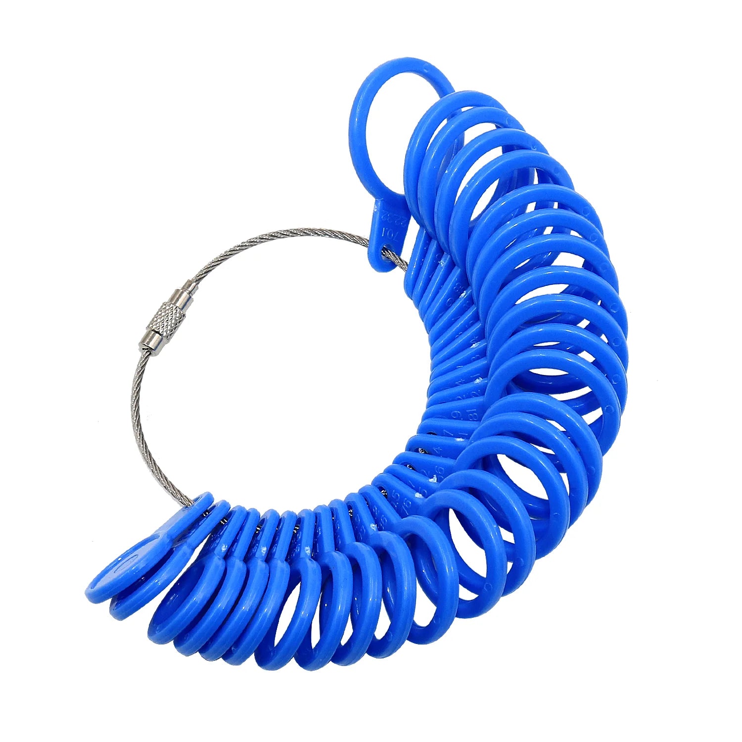 Wholesale Factory Good Price Jewelry Tools Ring Size Measuring Tools Plastic Finger Gauge US 1-13 and UK A-Z Ring Sizer Tool