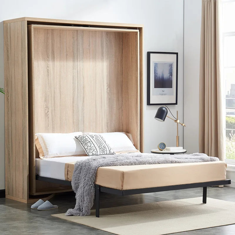 Modern Style Rotating Folding Invisible Murphy Beds Small Household Invisible Folding Wall Bed for Living Room
