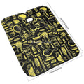 Wholesale Polyester Barber Hairdressing Cape with Gold Colors and Pattern Design