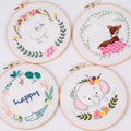 Embroidery Kits Set for Starter with Pattern and Instructions Accept DIY Pattern