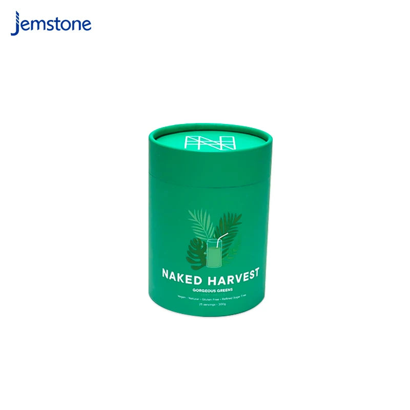 Custom Food Grade Small Kraft Paper Tube Gift Luxury Powder Drinks Tea Paper Cylinder Packaging Cosmetics Paper Tube