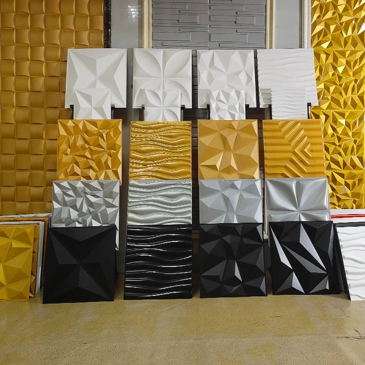 Modern Interior 3d Decoration Plastic Pvc Wall Panel Wallpaper Wall Panel 3d Decor Manufacturers