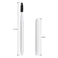 White Color Metal Handle Retractable Mascara Brush Eyelash Brush Makeup Brush Logo Private Label
