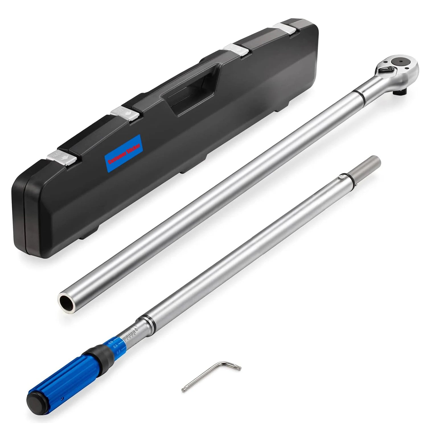 YUHANG 1-Inch Carbon Steel Drive Click Torque Wrench DIY Grade Customizable OEM Support 200-1000ft.lb / 271-1356.7Nm Range