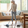 Best Selling Household Cleaning Dustpan and Broom Set with Long Handle Soft Bristles Aluminum Stick PP Head Portable Design