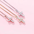 925 Silver Pendant Never Fade Necklace Women Jewelry Silver Cross Pendant for Religion Catholic Gifts Jesus Cross Necklace