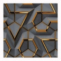 Indoor Modern Waterproof Interior Wall Paper Pvc 3d Wallpapers for Walls Home Living Room Bar Decoration Geometric Wallcovering