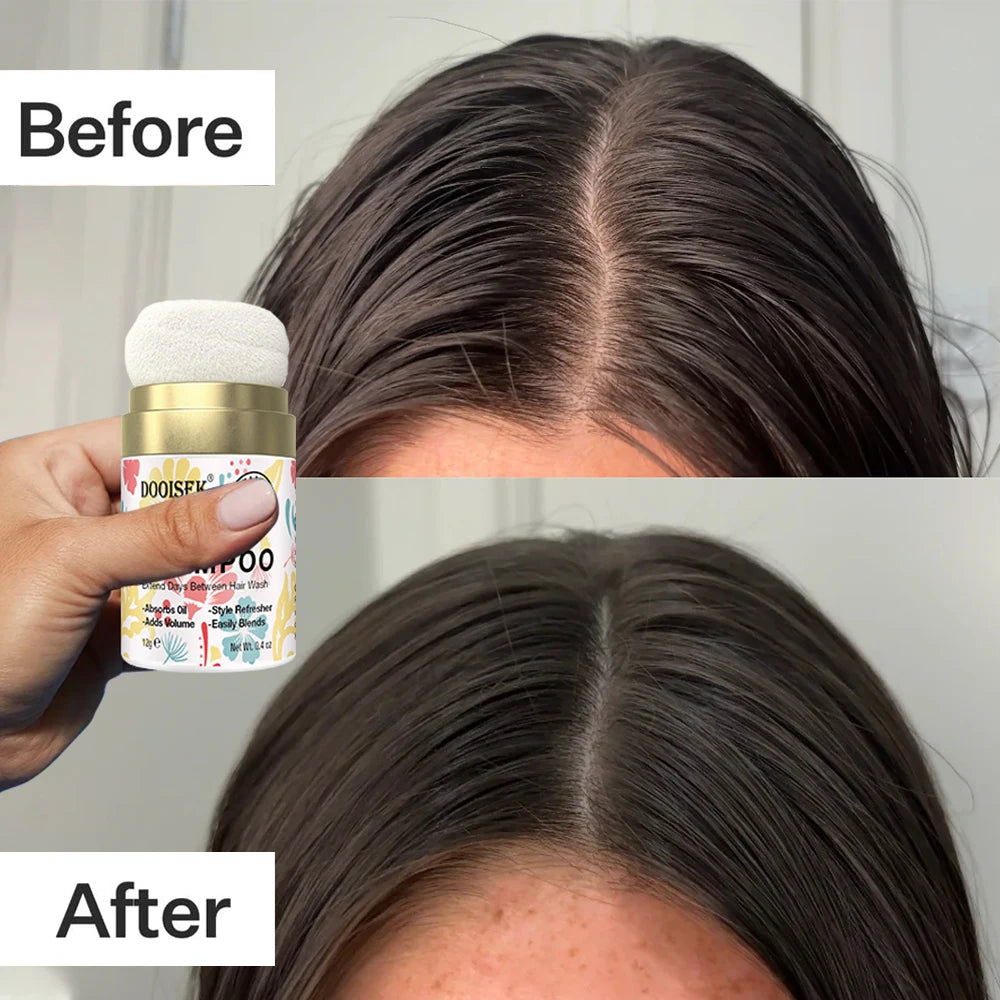 New Arrivals Organic Vegan Hair Volume Dry Shampoo Powder Fluffy Oil Control Hair Texturizing Effect Hair Style Powder My logo