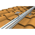 Super Solar Black Aluminum Solar Roof Panel Bracket Mounting Systems Tile Roof Rails Racking Systems Customizable 30 Years
