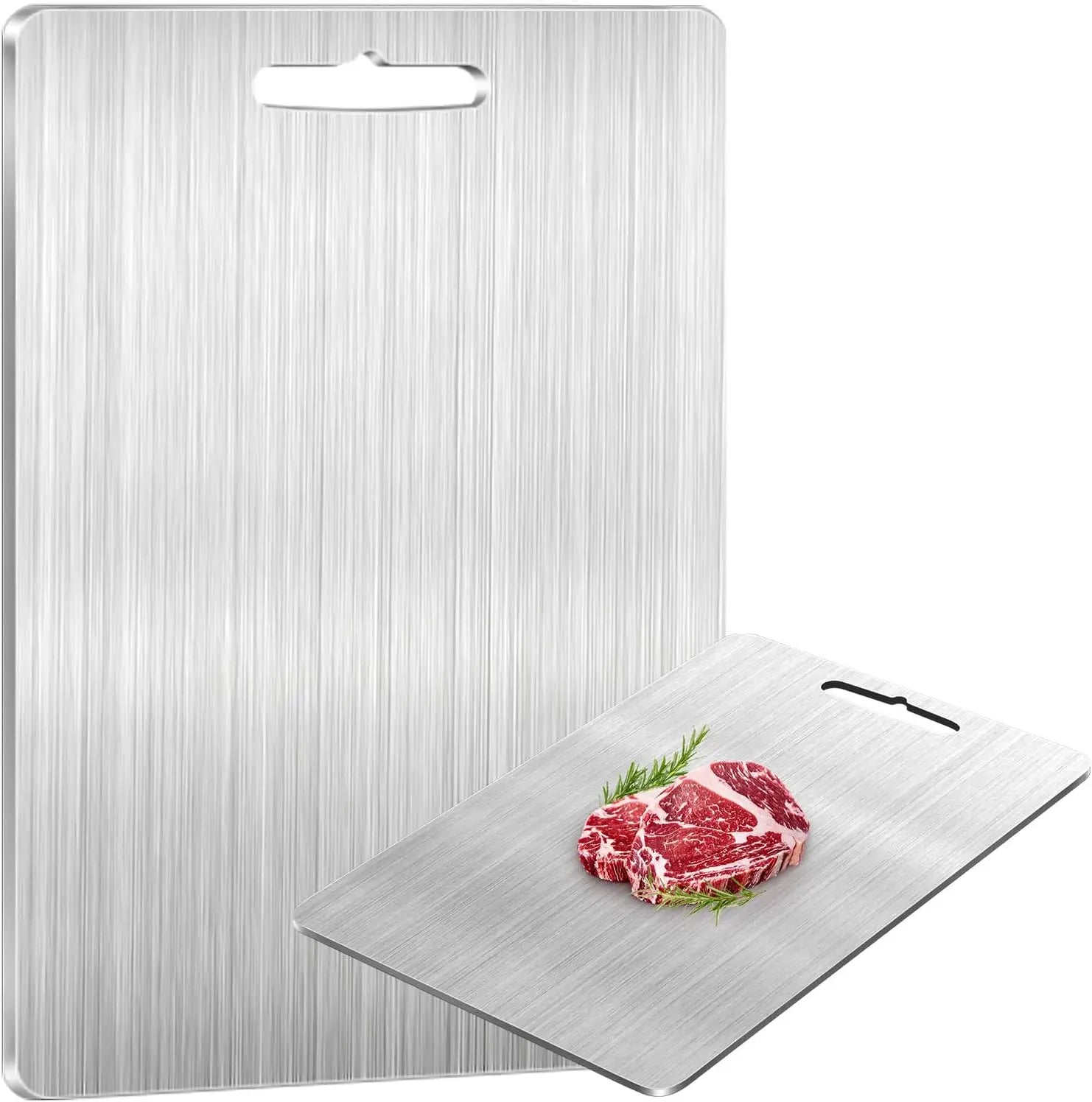 Yongli Home Kitchen Cooking Premium Titanium Medical Grade Stainless Steel Kitchen Cutting Board