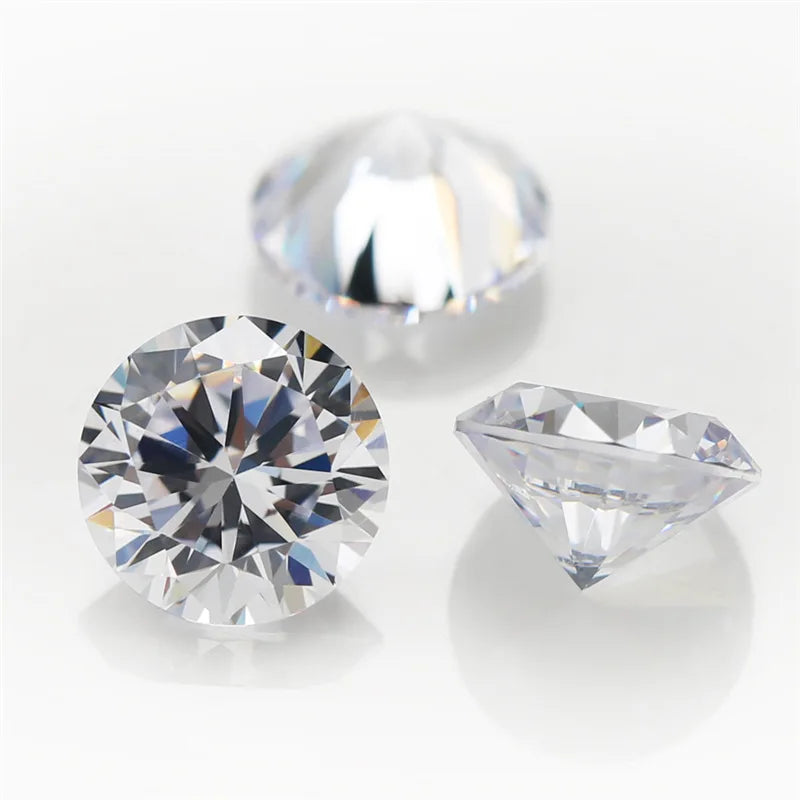 Wholesale Price 5mm Diamond Moissanite Vvs White D Color 8mm Round Loose Gemstones Moissanite for Ring MegaBDM