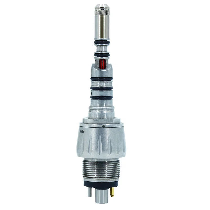 Dental High Speed Turbine Fiber Optical Handpiece Spare Accessories Parts 6 Holes LED Quick Coupler MegaBDM