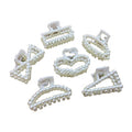 Elegant Snap Barrette Handmade Pearls Women Bb Hair Clip Pins Jewelry