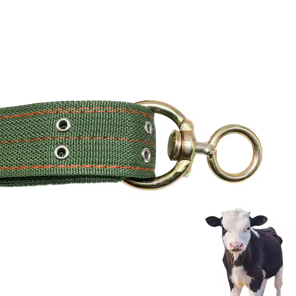 Durable  Pet Collar Goat Donkey Horse Cattle Canvas Collar with Metal Buckle Strong Cow Collar Cattle Traction Necklace