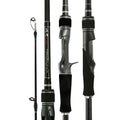 1.83m 2.13m 2.4m Bass Fishing MH/H Two Tips Carbon Spinning Casting Strong Fishing Rods