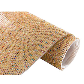 Hot Sale Accessories Clothing Accessories Class Rhinestones White Base Aluminum Mesh Drill Row Drill Back Rubber Mesh Dri