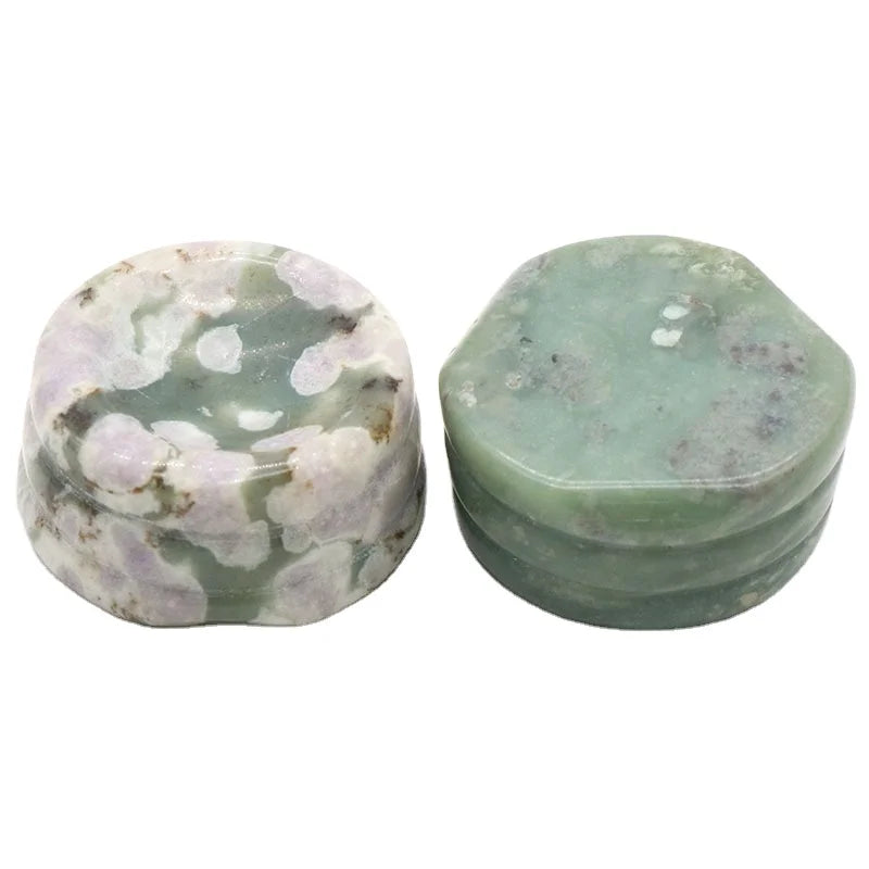 HZ Hot Sale Wholesale Natural Crystal Peace Jasper Ball Base Stone Bracket Egg-shaped Stone Base Circular Ball Seat Ornaments