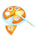 Popular Play house parent-child interaction children wooden toys puzzle pizza toy kitchen pretend play