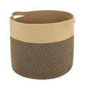 Cotton Rope Woven Storage Basket with Handle Eco-friendly Space-Saving Durable Customizable Size & Color Laundry Hamper