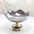 QIAN HU Large Crystal Glass Fruit Serving Tray Nordic Style European Design Modern Minimalist Living Room Coffee Table Dry