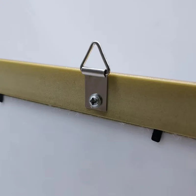 34x14mm 31x13mm Triangular Ring Two Holes Metal Iron Silver Galvanized Photo Album Picture Frame Hanger Wall Hook Box