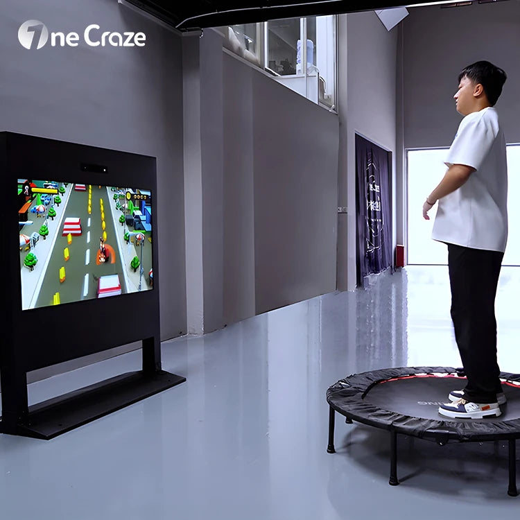 Popular hd Display Screen and Ar Trampoline Kinect Sensor Interact Game Interactive Trampoline Games for Children Playground