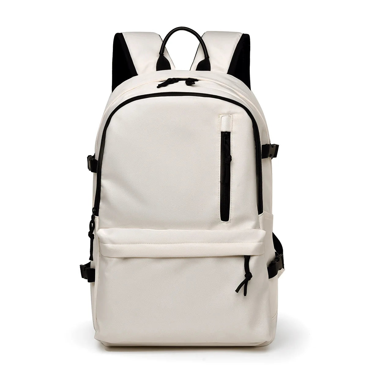 Junior High School Students' Schoolbags While Color Girl Shoulder Bags Leisure Couples' Backpacks Large Capacity Waterproof