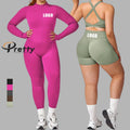 2024 New Arrival Woman's Plus Size Yoga Gym Set Custom LOGO Quick-dry Breathable High Elastic Woman's Fitness Workout Sportswear