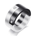 Men Stainless Steel Punk Ring Fashion Turkish Sliver Ring Designs for Men