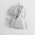 Wholesale Small Velvet Drawstring Bags for Jewelry Custom Logo Printed Grey Velvet Pouch Jewelry Packaging Bags