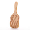 Eco-friendly Bamboo Hair Combs Anti-Static Handheld Laser Style Hair Brush with Paddle for All Hair Types