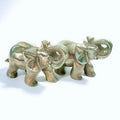 DIY Natural Jade Pyrite Elephants Crystal Carving Animals Dream Amethyst Elephant Healing Gift