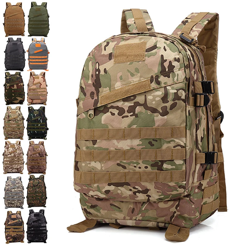 2023 New Tactical Backpack 900D Oxford Trekking Backpack 40L Molle Smell Proof Backpack Tactical