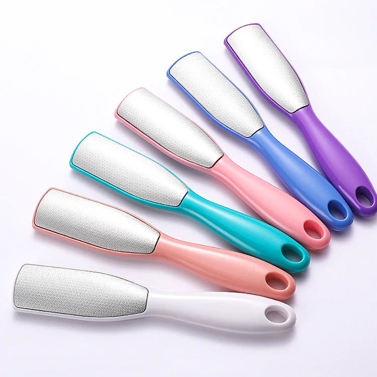 Best Price Wholesale Foot Care Long Handle Remover Callus Dead Skin Rasp Stainless Steel Foot File Pedicure Sandpaper Customized