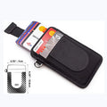 Small Wallet Pocket Portable Rfid Custom Pu Leather Mens Pull-Out Card Holder Elastic Band  Credit Card Holder
