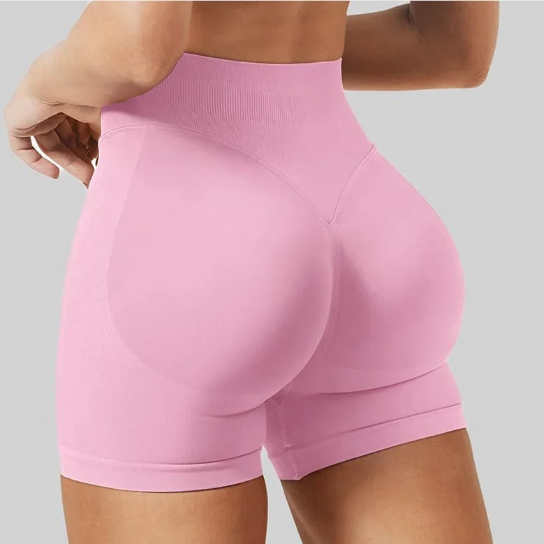 Women High Waist Seamless Hip Lift Fitness Tight Running Leggings Pants Yoga Shorts