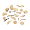 New Design Laser Cutting Cute Design Hair Barrettes Clips Wood for Little Girls Kids