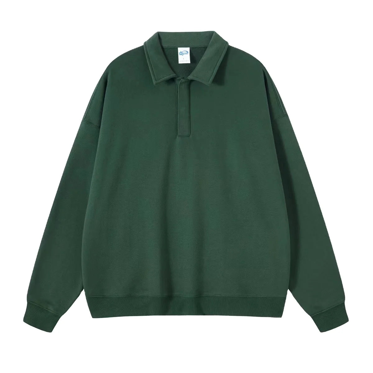 China Factory 340G Wholesale Solid French Terry O-Neck Silk Screen Printed Oversized Men's Casual Breathable Cotton/Polyester